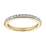 Lina 14K Yellow Gold Round Diamond Studded Eternity Ring - 0.51cts
