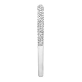 Ava 14K White Gold  Round Diamond Studded Band Ring - 0.06 cts