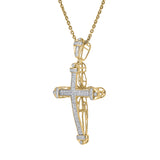 Haven 10K Yellow Gold Diamond Cross Pendant – 0.50 Ct
