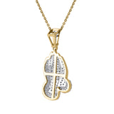 Amoria 10K Yellow Gold Diamond Pendant – 6.25 Ct