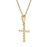 Auralisse Cross 14K Yellow Gold Diamond Pendant – 0.3 Ct