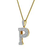 Diamond Initial P -  2.19 (ct. wt.) 14K Yellow Gold Initial Pendant