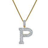 Diamond Initial P -  2.19 (ct. wt.) 14K Yellow Gold Initial Pendant