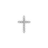 Sacred Cross Diamond Pendant in 10K Yellow Gold