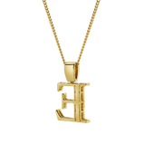E Initial Diamond Pendant 10K Yellow Gold - 0.6 Carats
