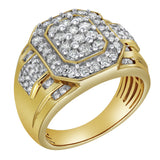 Hexonic Premium Diamond 1.5 (ct. wt.) 14K Yellow Gold Ring
