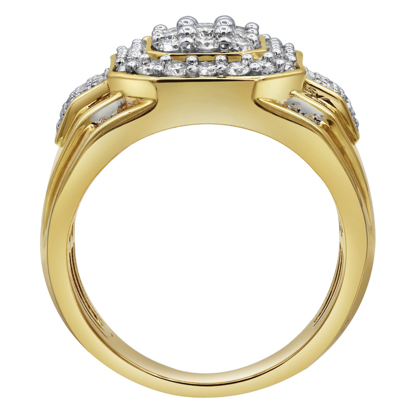 Hexonic Premium Diamond 1.5 (ct. wt.) 14K Yellow Gold Ring