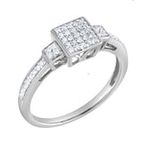 Solvienne 0.25 Ct 10K White Gold Diamond Ring