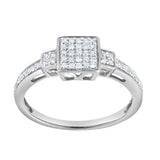 Solvienne 0.25 Ct 10K White Gold Diamond Ring