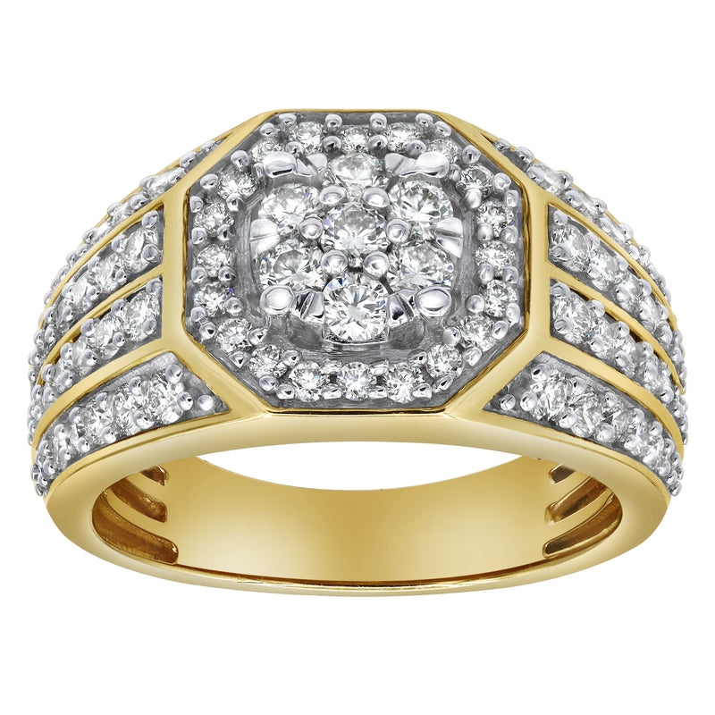 Hex Rose Diamond 1.74 (ct. wt.) 14K Yellow Gold Ring