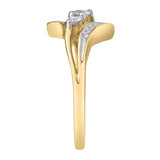 Solynne 0.30 Ct 10K Yellow Gold Bypass Diamond Ring