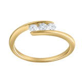 Trilove 10K 0.25 Ct Yellow Gold Diamond Ring