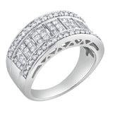 Illumina 10K White Gold Diamond Band – 1.25 Ct