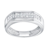 Luvian 10K White Gold Diamond Band – 0.5 Ct