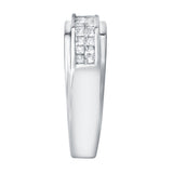 Luvian 10K White Gold Diamond Band – 0.5 Ct
