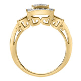 Lunaris 0.45 Ct 10K Yellow Gold Diamond Ring