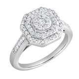 Vionne 0.50 Ct 10K White Gold Diamond Ring