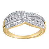 Aluryn 0.65 Ct 10K Yellow Gold Diamond Ring
