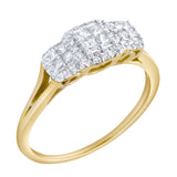 Varenne 0.35 Ct 10K Yellow Gold Diamond Ring