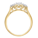 Varenne 0.35 Ct 10K Yellow Gold Diamond Ring