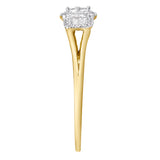 Varenne 0.35 Ct 10K Yellow Gold Diamond Ring