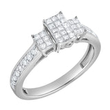 Lumetra 0.55 Ct 10K White Gold Diamond Ring