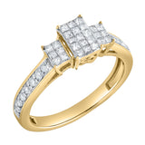 Lumetra 0.55 Ct 10K Yellow Gold Diamond Ring