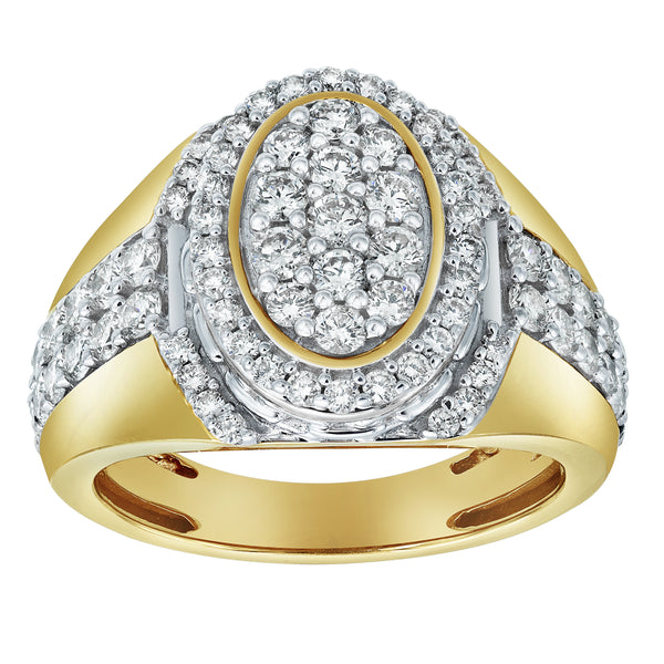 Ice Bowl Diamond 2.01 (ct. wt.) 14K Yellow Gold Ring
