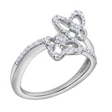 Elarisse Flutter 14K White Gold Diamond Ring – 0.3 Ct