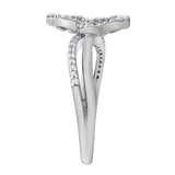 Elarisse Flutter 14K White Gold Diamond Ring – 0.3 Ct