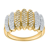 Lunavyn Rhythm 0.45 Ct 14K Yellow Gold Diamond Ring