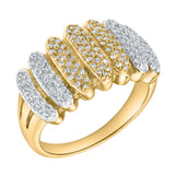 Lunavyn Rhythm 0.45 Ct 14K Yellow Gold Diamond Ring