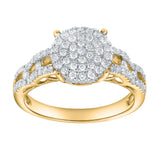 Oralune 0.5 Ct 14K Yellow Gold Diamond Ring