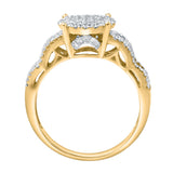 Oralune 0.5 Ct 14K Yellow Gold Diamond Ring