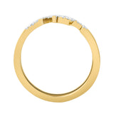 Amorra 14K Yellow Gold “LOVE” Diamond Ring – 0.15 Ct