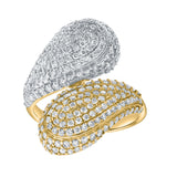 Sable 2.15 Ct 14K Two Tone Pavé Diamond Ring