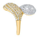 Sable 2.15 Ct 14K Two Tone Pavé Diamond Ring