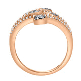 Miravyn 0.60 Ct 14K Rose Gold Diamond Heart Ring