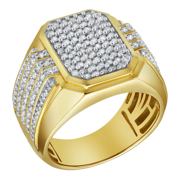 HexWall Diamond 1.3 (ct. wt.) 14K Yellow Gold Ring