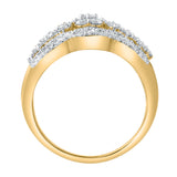 Floréa 1.10 Ct 14K Yellow Gold Diamond Cluster Ring