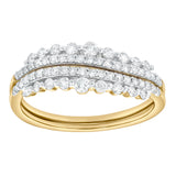 Serena 0.55 Ct 14K Yellow Gold Diamond Duo Ring Set