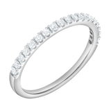 Lunessa 14K White Gold Diamond Eternity Band – 0.2 Ct