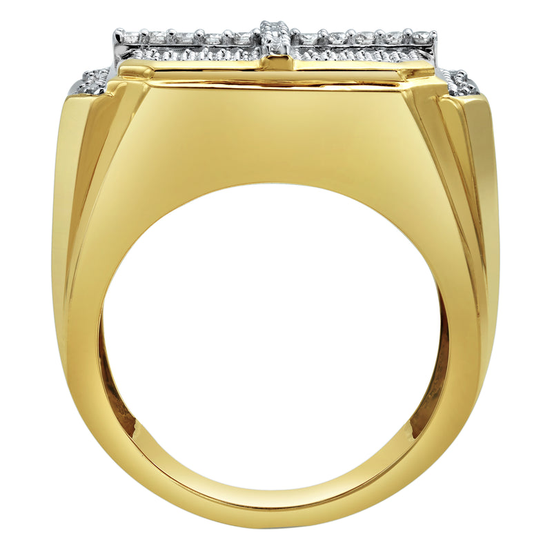 Iced Oriel Diamond 1.02 (ct. wt.) 14K Yellow Gold Ring