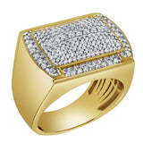 Hip Hop Headlight Diamond 3.24 (ct. wt.) 14K Yellow Gold Ring