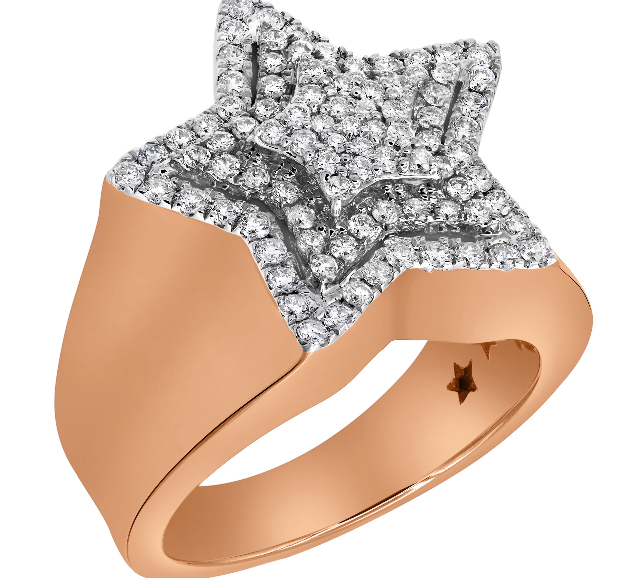 SuperStar Rose Diamond 0.97 (ct. wt.) 14K Two-Tone Rose & White Gold Ring