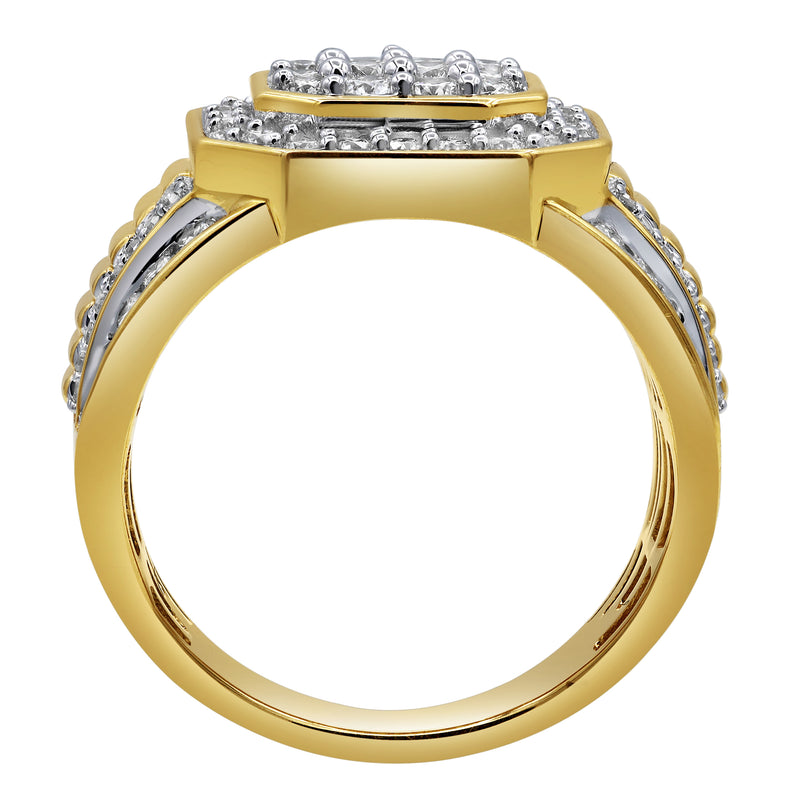 Hexonic Diamond 1.5 (ct. wt.) 14K Yellow Gold Ring