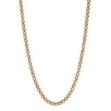 LMJ 14K Rose Gold Diamond Tennis Chain - 6.2 Carats