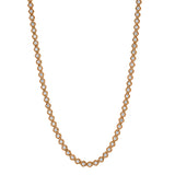 LMJ 14K Rose Gold Diamond Tennis Chain - 7.3 Carats