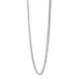 LMJ 10K White Gold Diamond Tennis Chain - 8.85 Carats