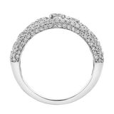 Terra 14K White Gold Round Diamond Studded Wedding Band -  2.15cts